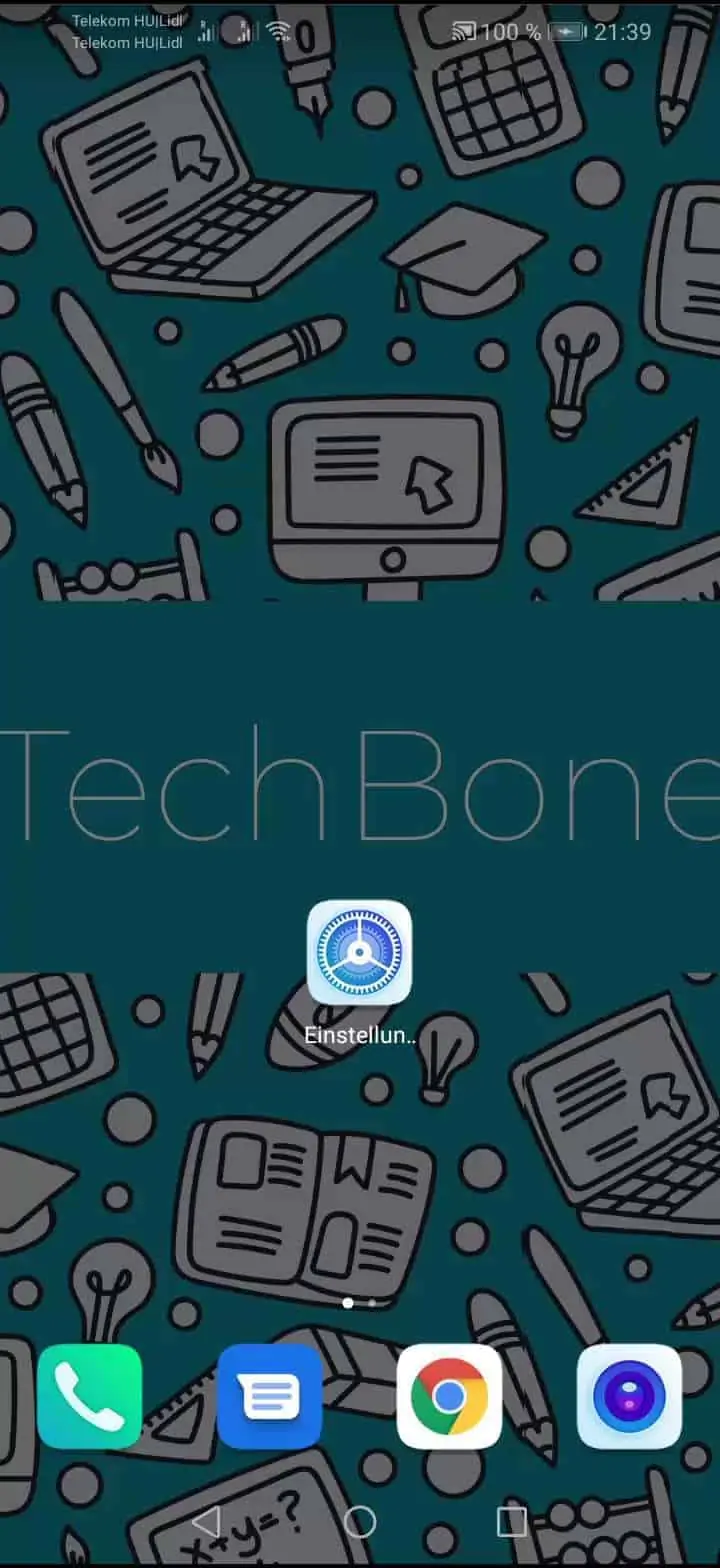 Apps automatisch auf Startbildschirm ausrichten – EMUI: Schritt 1 – Öffne die Einstellungen