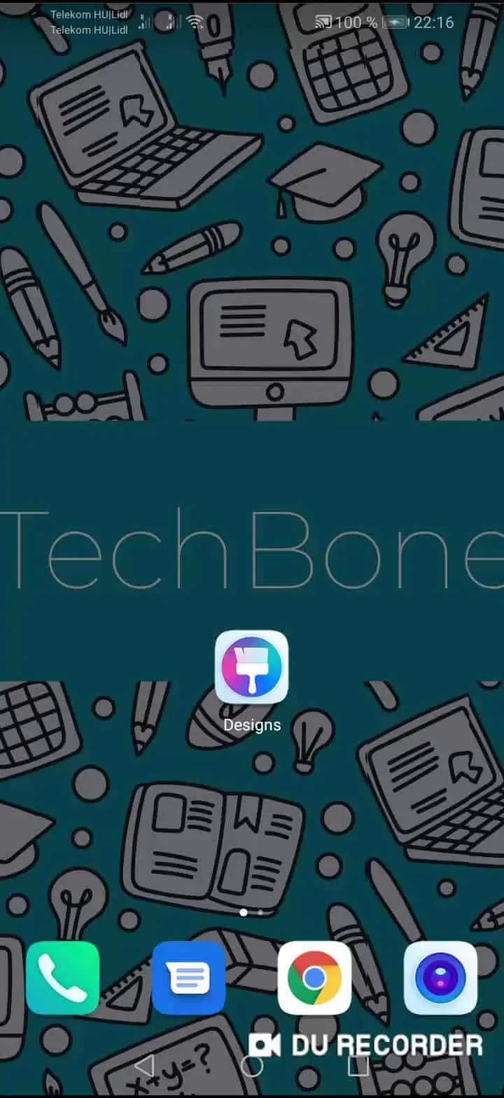 Design ändern – EMUI: Schritt 1 – Öffne die App Designs