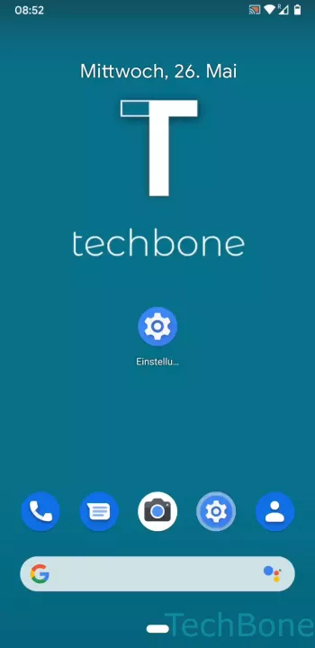 App-Symbole anpassen – Smartphone: Schritt 1 – Einstellungen (Android 11)