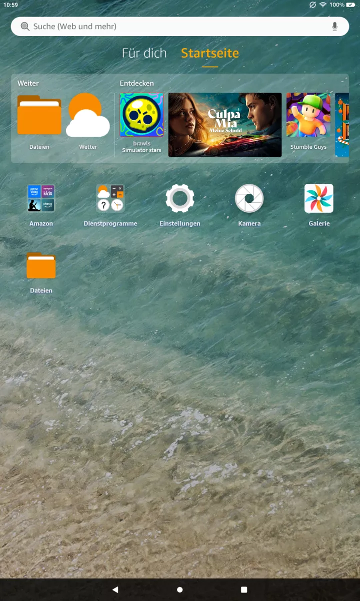 Dateien-App: WhatsApp-APK installieren – Fire OS 8: Schritt 1 – Dateien-App öffnen