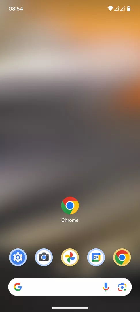 Lesezeichen löschen – Android 14: Schritt 1 – Chrome-App öffnen