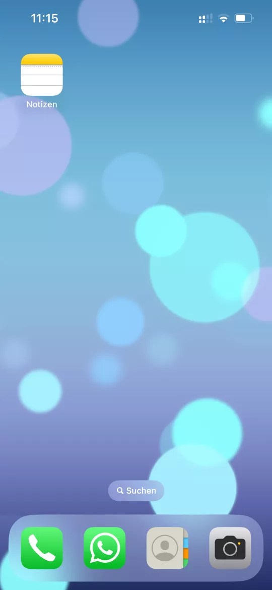 Einzelne Notiz teilen – iOS 17: Schritt 1 – Notizen
