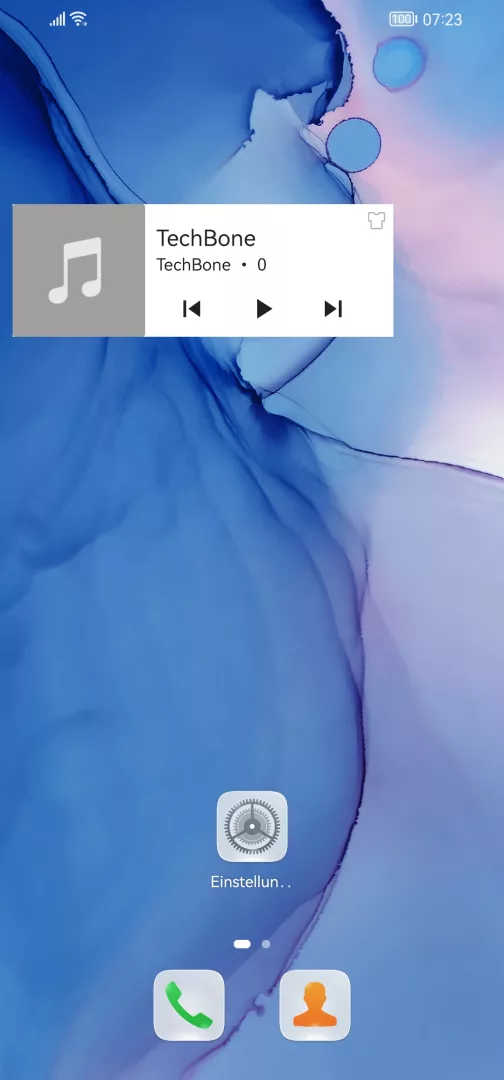 Widget vom Startbildschirm entfernen – EMUI 12: Schritt 1 – Widget halten