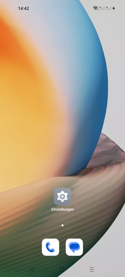 Startbildschirm: Apps hinzufügen – Coloros 13: Schritt 1 – App-Drawer öffnen