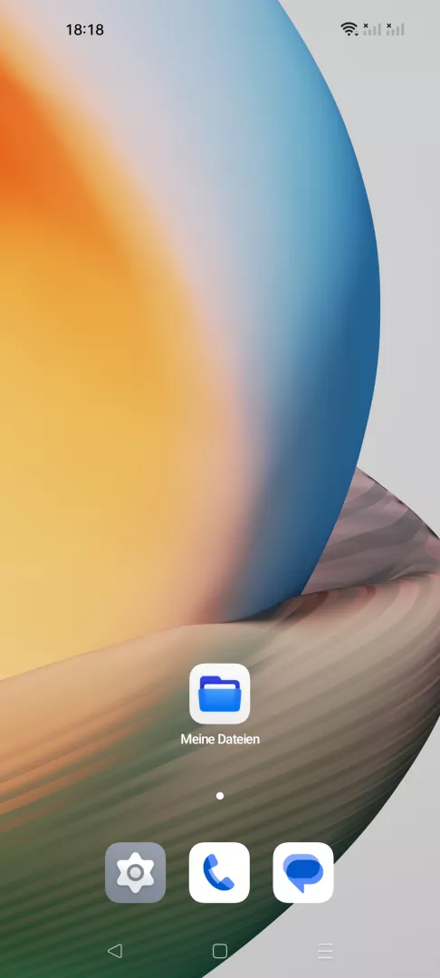 Verknüpfung zu Privatsafe in Dateien anzeigen – Coloros 13: Schritt 1 – Meine Dateien