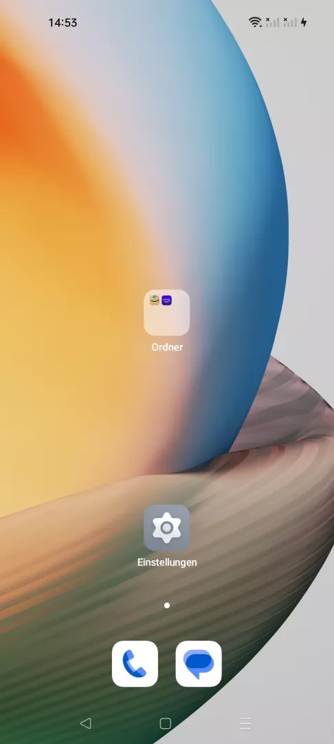 App aus Ordner entfernen – Coloros 13: Schritt 1 – Ordner öffnen