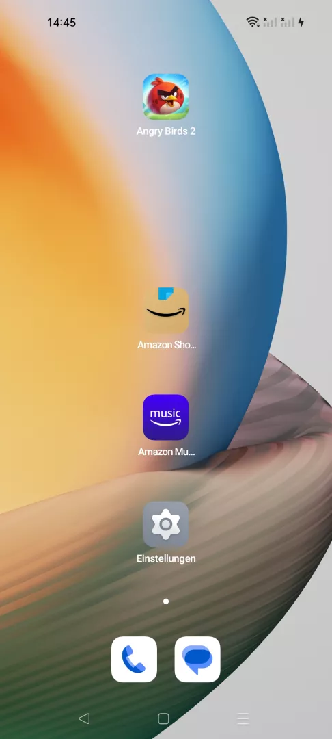 Weltuhr-Widget auf dem Startbildschirm einrichten – Coloros 13: Schritt 1 – Startbildschirm (Tippen & Halten)