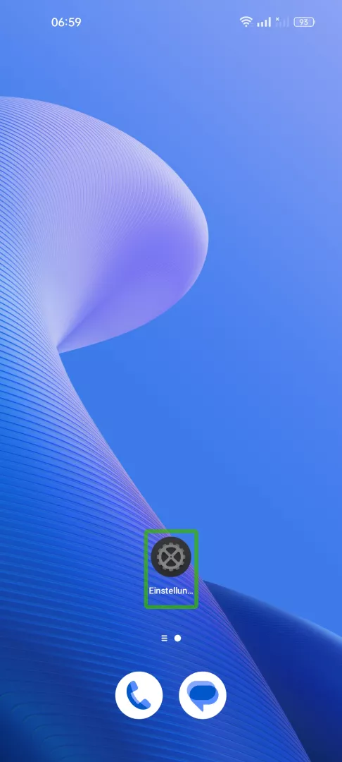TalkBack deaktivieren – Realme UI 3: Schritt 1 – TalkBack deaktivieren