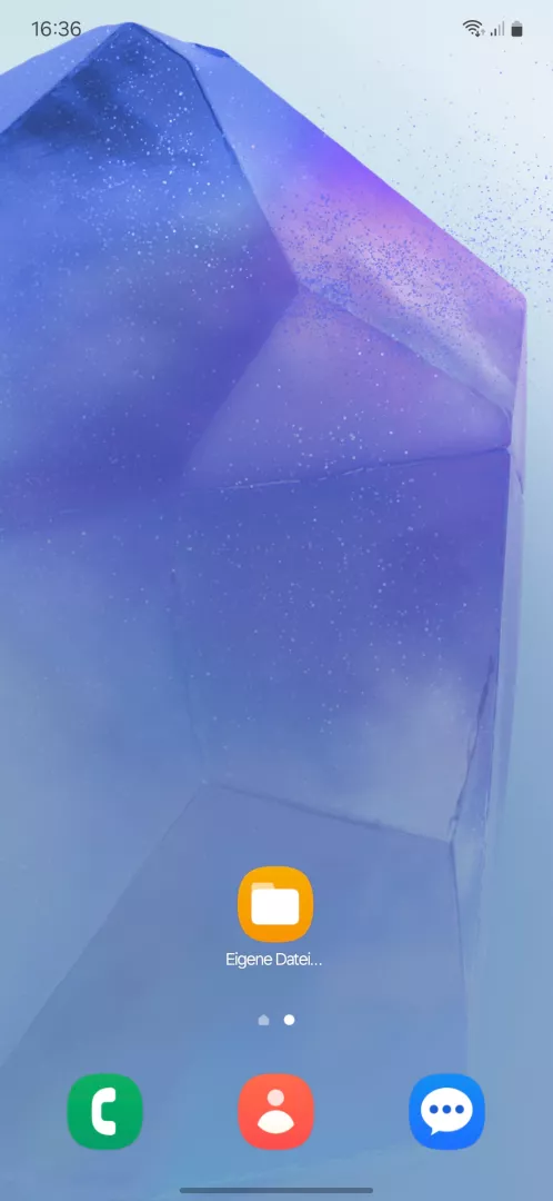 PDF-Datei direkt drucken – One UI 6: Schritt 1 – Eigene Dateien-App öffnen