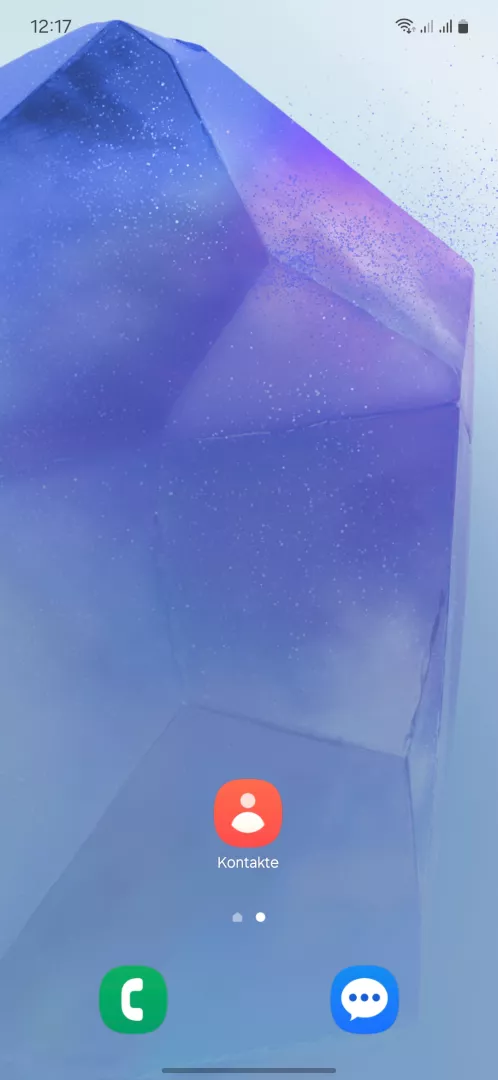 Kontakte-Speicherort ändern – One UI 6: Schritt 1 – Kontakte-App öffnen
