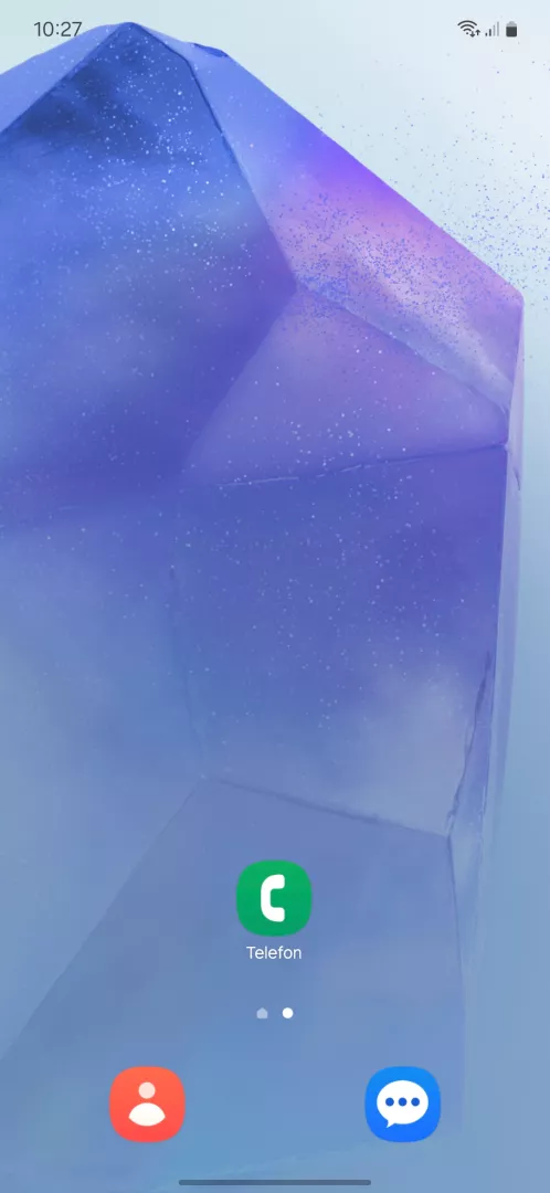 Rufnummer unterdrücken oder anzeigen – One UI 6: Schritt 1 – Telefon-App öffnen