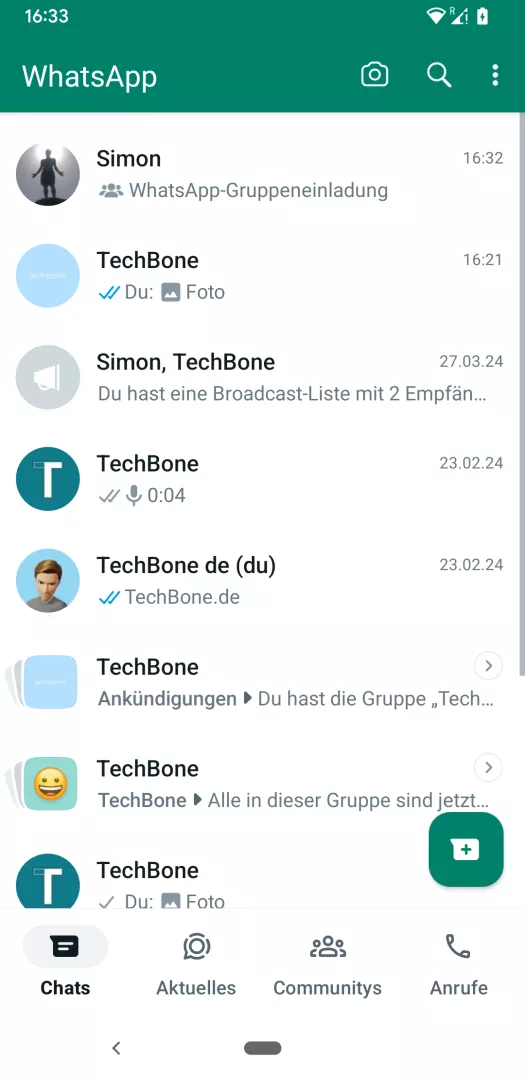 WhatsApp: Gruppe per Einladungslink beitreten – Android: Schritt 1 – Nachricht öffnen