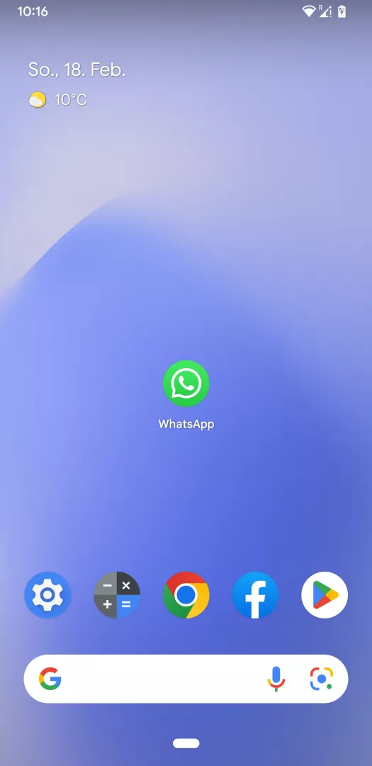Proxy einrichten – Android: Schritt 1 – WhatsApp öffnen