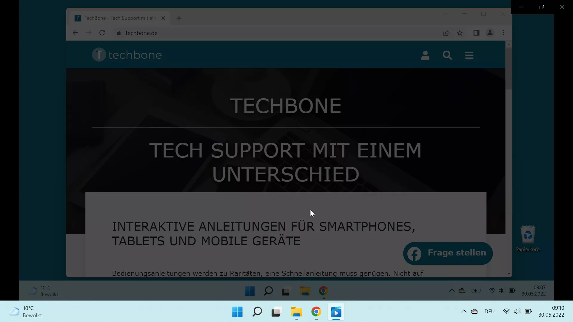 Screenshot: Mittels Tastenkombination direkt speichern – Windows 11: Schritt 1