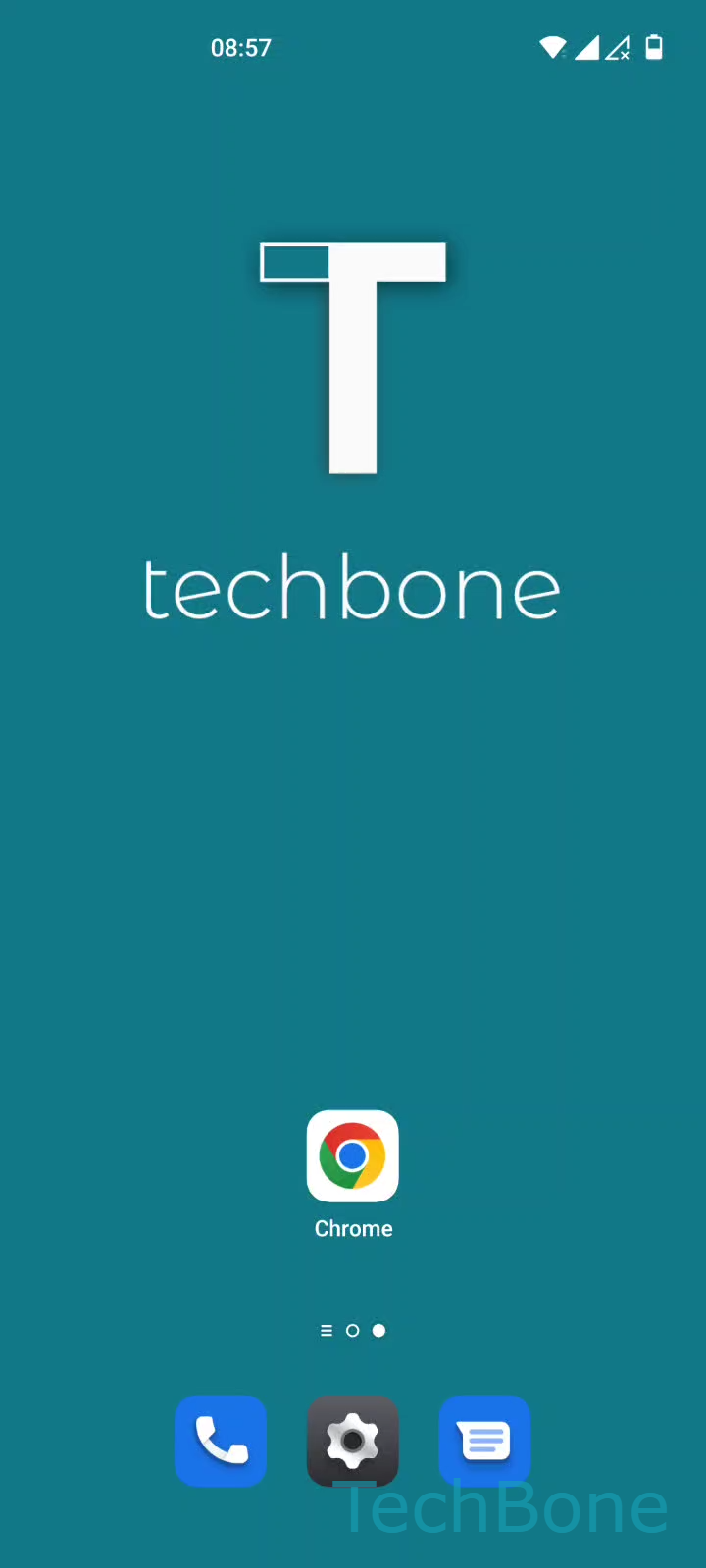 Desktopversion einer Webseite aktivieren – Oxygenos 12: Schritt 1 – Öffne Chrome