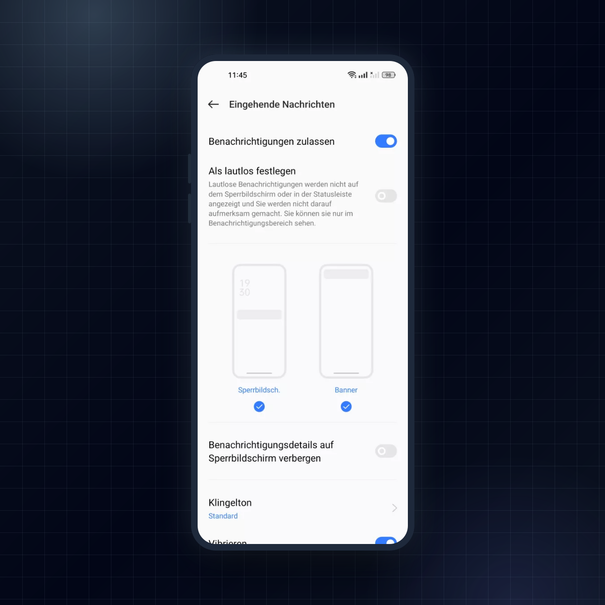 Realme: Benachrichtigungskategorie stummschalten